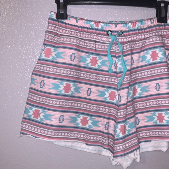 Range by Rock & Roll Denim Aztec Print Pull On Shorts - Picture 2 of 5
